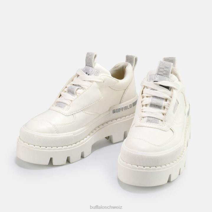 Buffalo Raven Ox Sneaker vegan 846Z566 Weiss|Turnschuhe