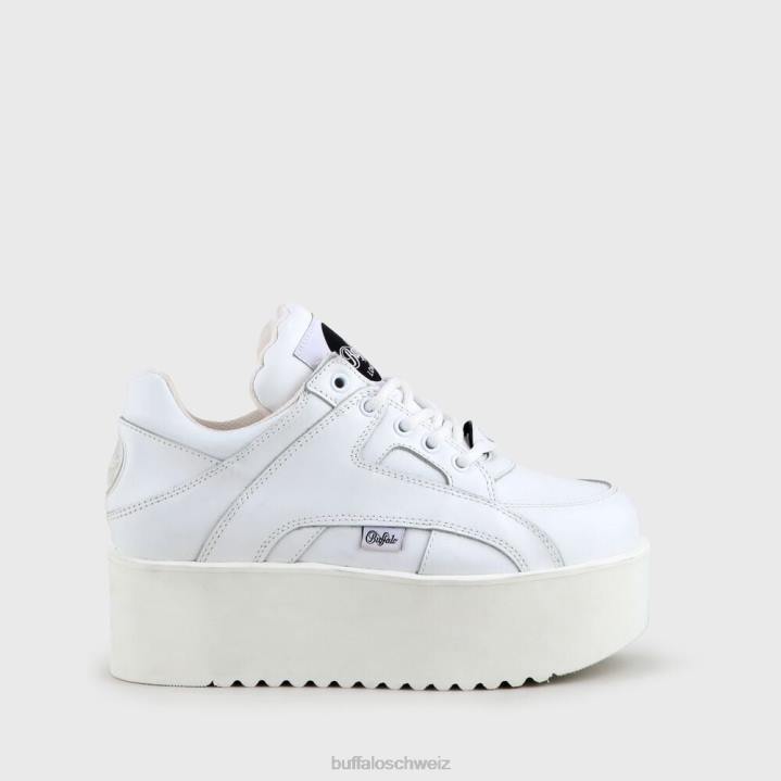 Buffalo Rising Towers-Sneaker aus Nappaleder 846Z798 Weiss|Turnschuhe