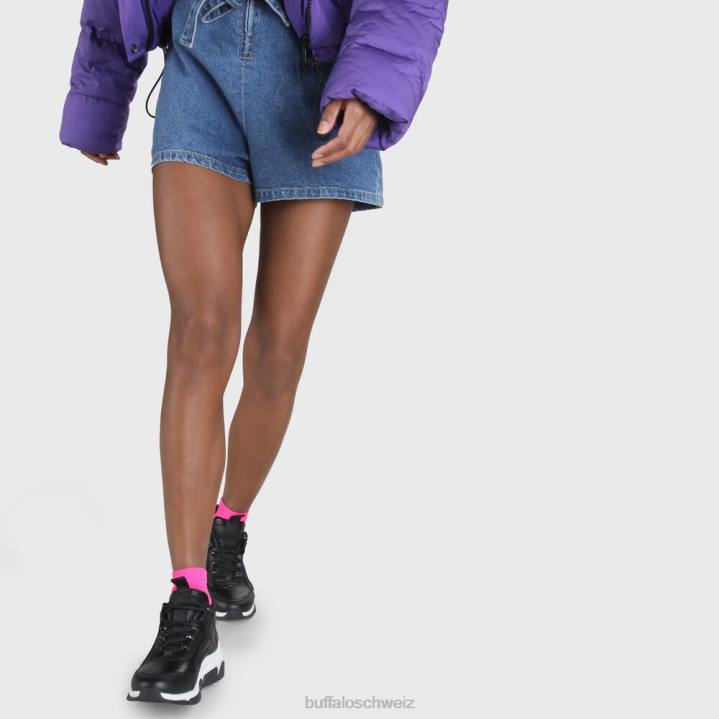 Buffalo Schlagartiger, schlanker Sneaker 846Z859 Schwarz|Turnschuhe