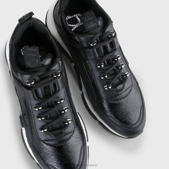 Buffalo Schlagartiger, schlanker Sneaker 846Z859 Schwarz|Turnschuhe