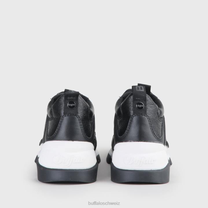Buffalo Schlagartiger, schlanker Sneaker 846Z859 Schwarz|Turnschuhe