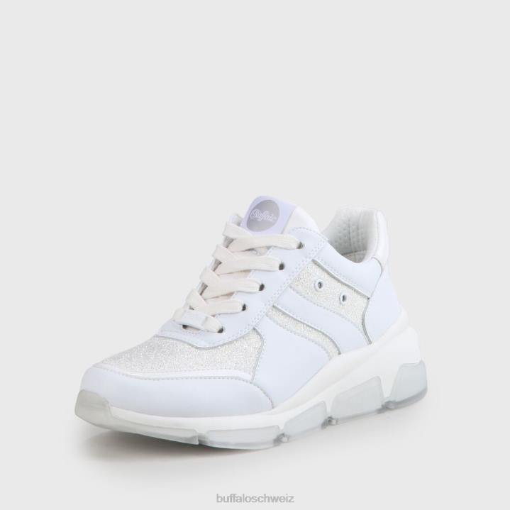 Buffalo Teig noch vegane Turnschuhe 846Z783 Weiss|Turnschuhe