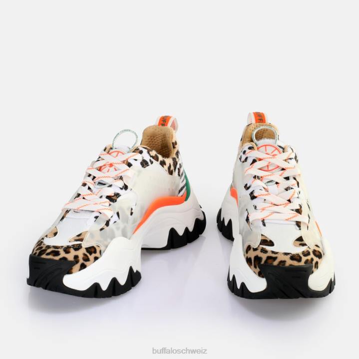 Buffalo Trail One Sneaker Low vegan 846Z1 weiße Tiermischung|Turnschuhe