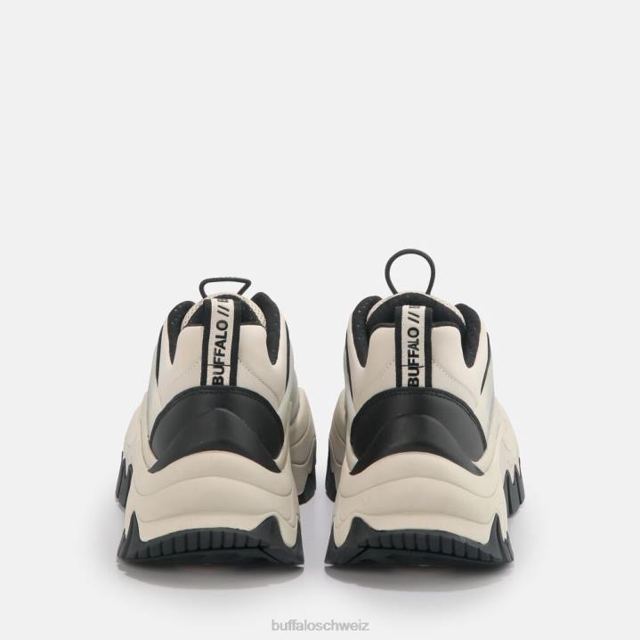 Buffalo Trail One Sneaker Low vegan 846Z549 creme/schwarz|Turnschuhe