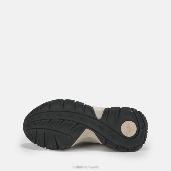 Buffalo Trail One Sneaker Low vegan 846Z549 creme/schwarz|Turnschuhe
