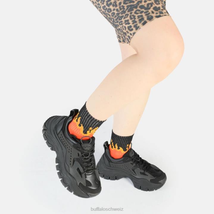 Buffalo Trail One Sneaker Low vegan 846Z5 Schwarz|Turnschuhe