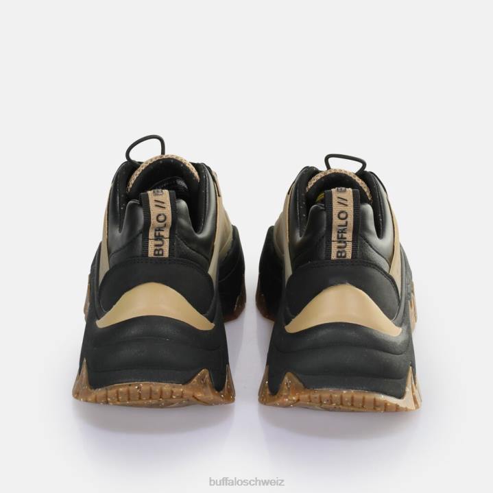 Buffalo Trail One Sneaker Low vegan 846Z6 eierschale/schwarz|Turnschuhe