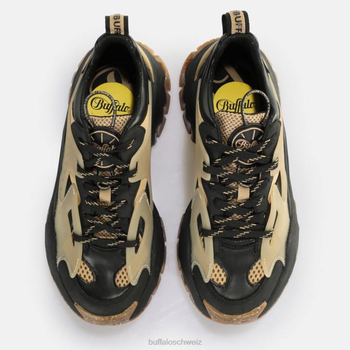 Buffalo Trail One Sneaker Low vegan 846Z6 eierschale/schwarz|Turnschuhe