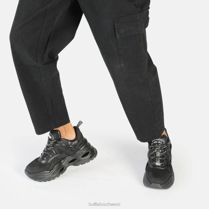 Buffalo Triplet Hollow Sneaker Low vegan 846Z124 Schwarz|Turnschuhe