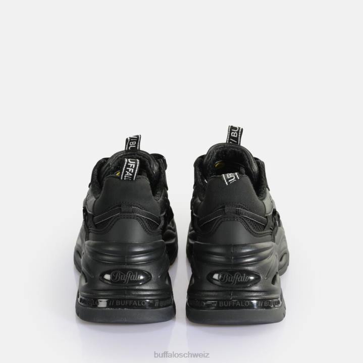 Buffalo Triplet Hollow Sneaker Low vegan 846Z124 Schwarz|Turnschuhe