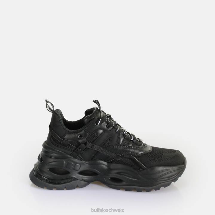 Buffalo Triplet Hollow Sneaker Low vegan 846Z124 Schwarz|Turnschuhe