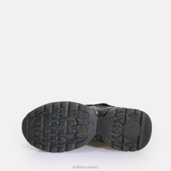Buffalo Triplet Hollow Sneaker Low vegan 846Z124 Schwarz|Turnschuhe