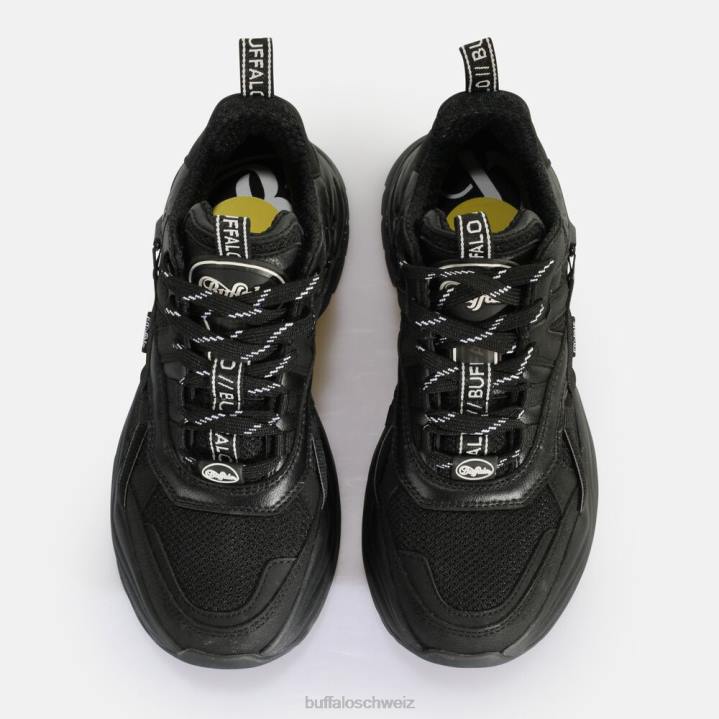 Buffalo Triplet Hollow Sneaker Low vegan 846Z124 Schwarz|Turnschuhe