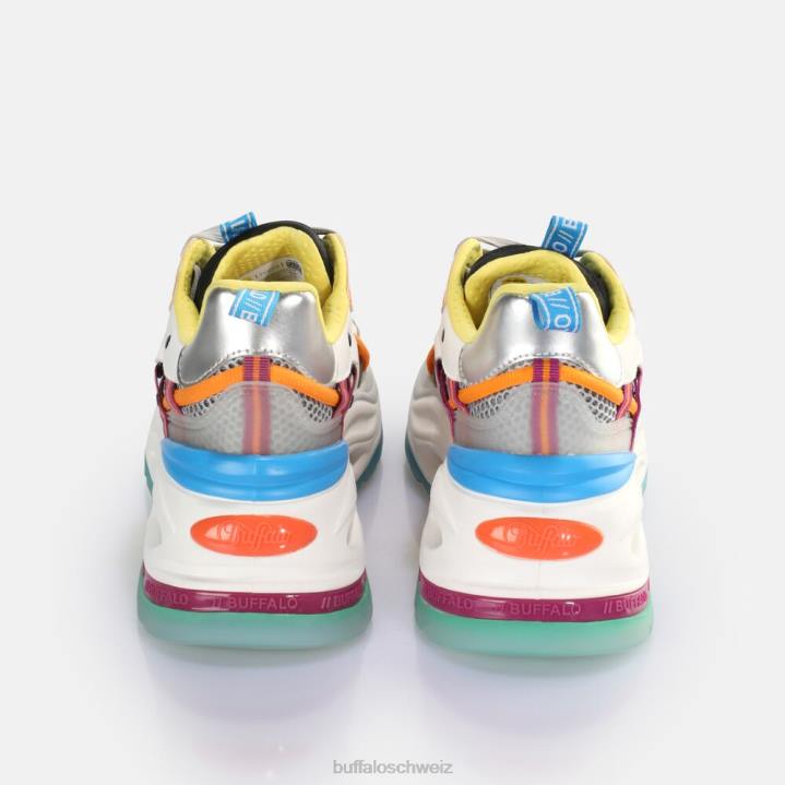 Buffalo Triplet Hollow Sneaker Low vegan 846Z126 silber/lila|Turnschuhe