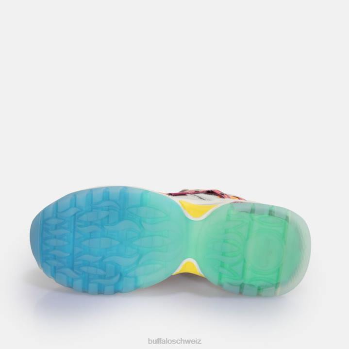 Buffalo Triplet Hollow Sneaker Low vegan 846Z126 silber/lila|Turnschuhe