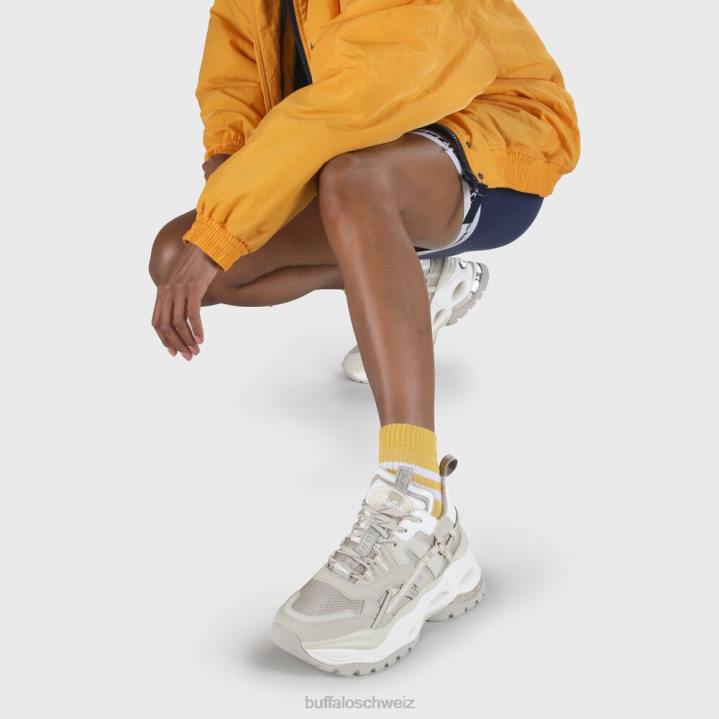 Buffalo Triplet Hollow Sneaker vegan 846Z122 Creme|Turnschuhe