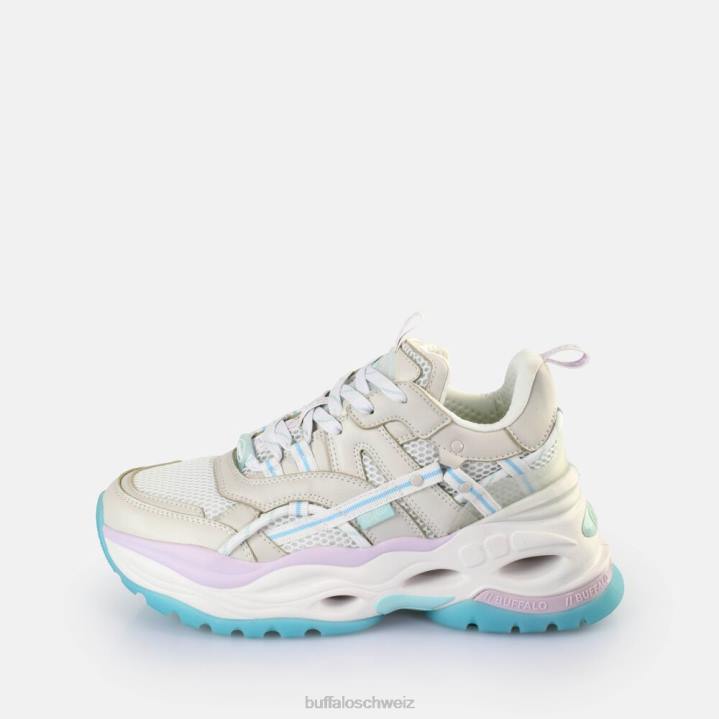 Buffalo Triplet Hollow Sneakers Low vegan 846Z127 pastellfarben mehrfarbig|Turnschuhe