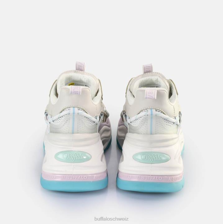 Buffalo Triplet Hollow Sneakers Low vegan 846Z127 pastellfarben mehrfarbig|Turnschuhe