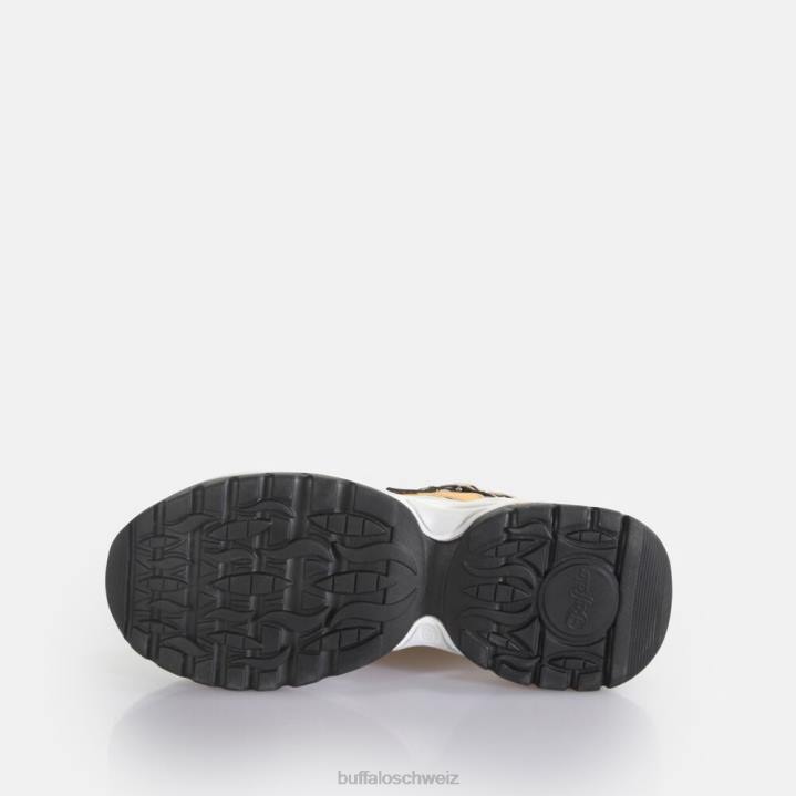 Buffalo Triplet Hollow Trainer Low vegan 846Z129 Gold/Silber/Schwarz|Turnschuhe