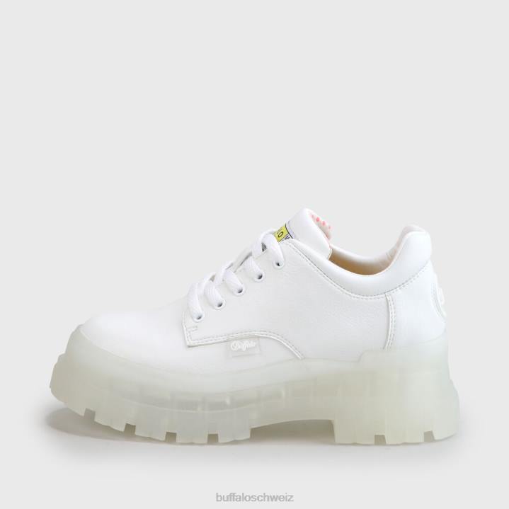 Buffalo aspha cls schnürschuh vegan 846Z590 Weiss|Turnschuhe