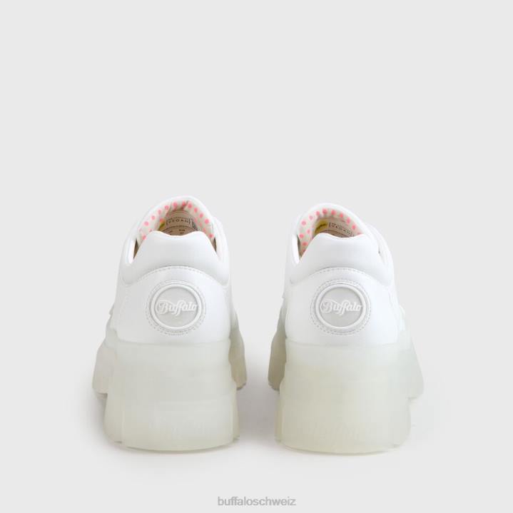Buffalo aspha cls schnürschuh vegan 846Z590 Weiss|Turnschuhe