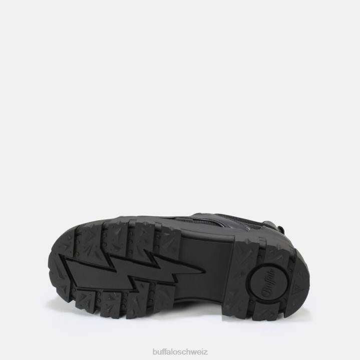 Buffalo aspha hyb veganes Nappa/Mesh 846Z417 Schwarz|Turnschuhe
