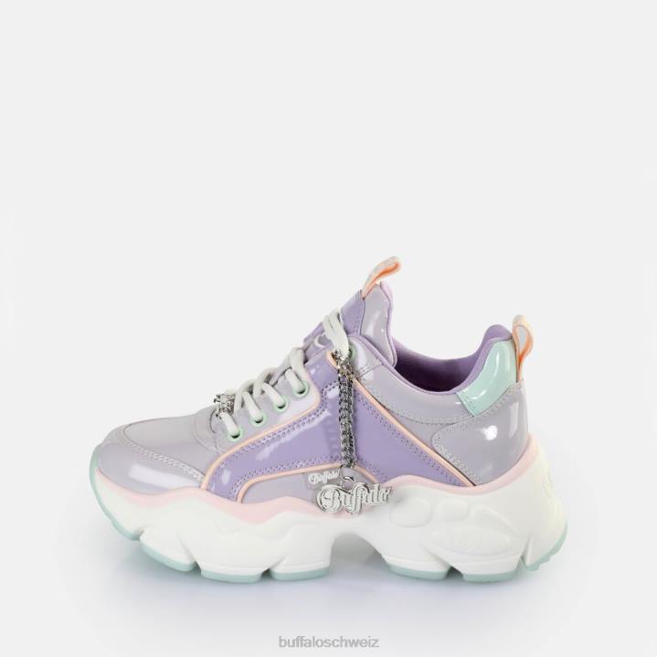 Buffalo binäre Sneaker Low vegan 846Z23 Lavendel|Turnschuhe