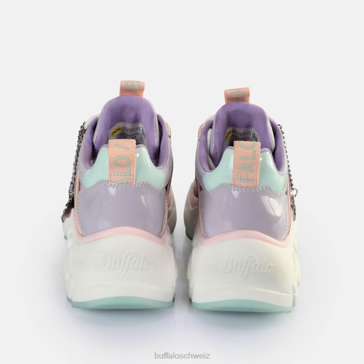 Buffalo binäre Sneaker Low vegan 846Z23 Lavendel|Turnschuhe