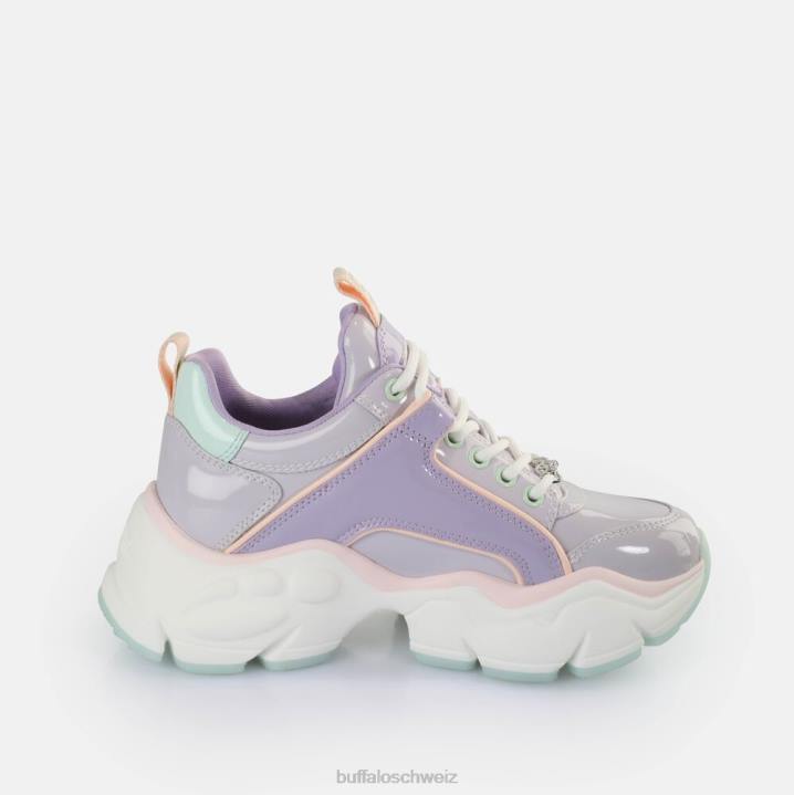 Buffalo binäre Sneaker Low vegan 846Z23 Lavendel|Turnschuhe