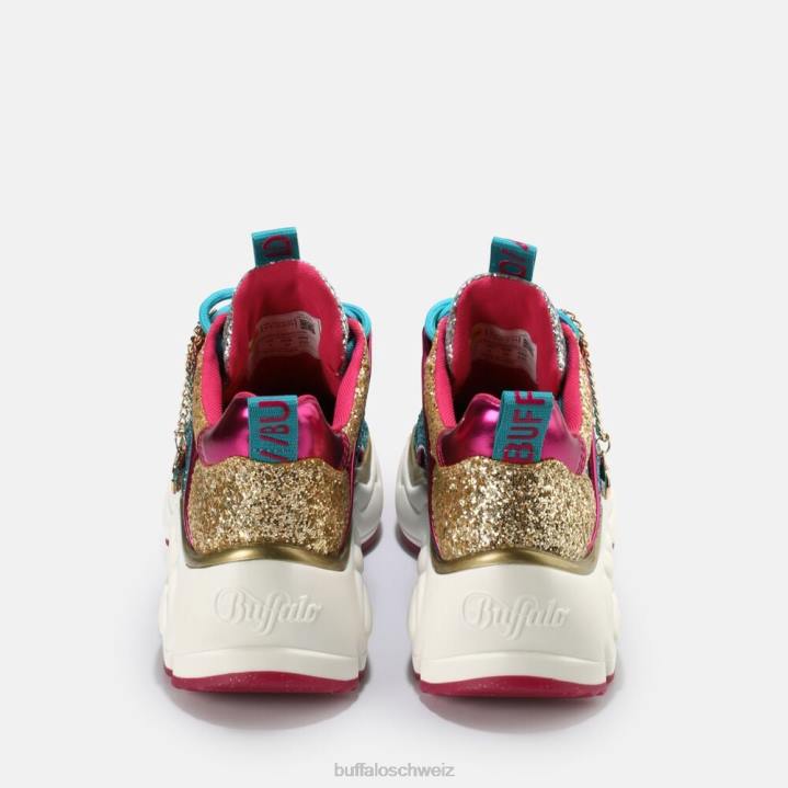 Buffalo binärer Glam-Sneaker vegan 846Z321 Silber|Turnschuhe