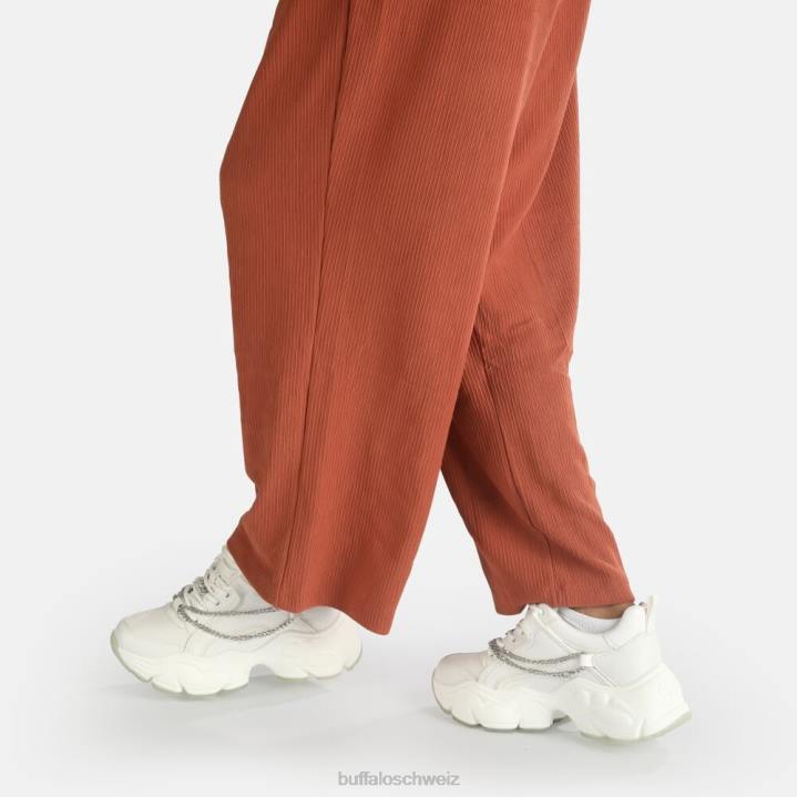 Buffalo binärer Kettentrainer niedrig vegan 846Z346 weiß mit silberner Kette|Turnschuhe