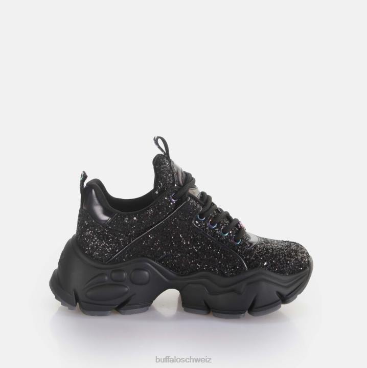 Buffalo binärer Trainer niedrig vegan 846Z24 Schwarz|Turnschuhe