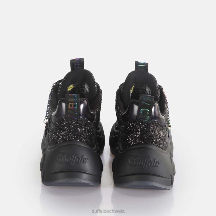 Buffalo binärer Trainer niedrig vegan 846Z24 Schwarz|Turnschuhe