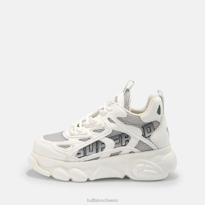 Buffalo cld Grid Trainer Low vegan 846Z680 Weiss|Turnschuhe