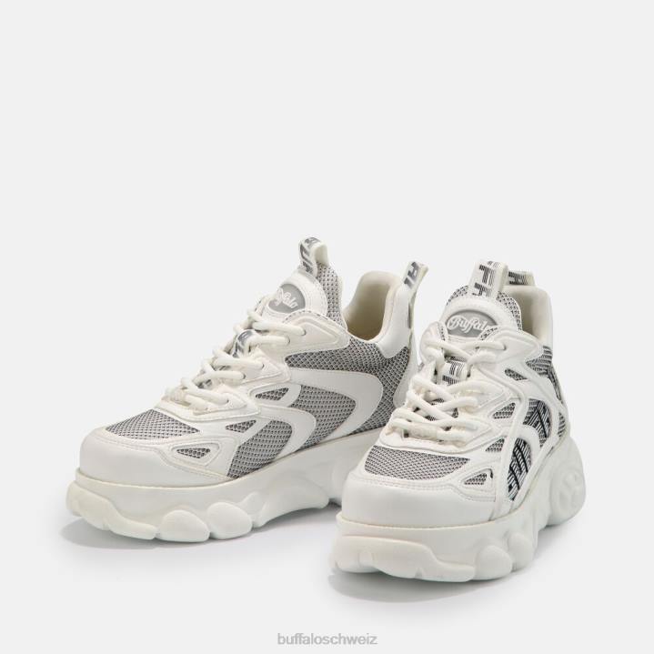 Buffalo cld Grid Trainer Low vegan 846Z680 Weiss|Turnschuhe