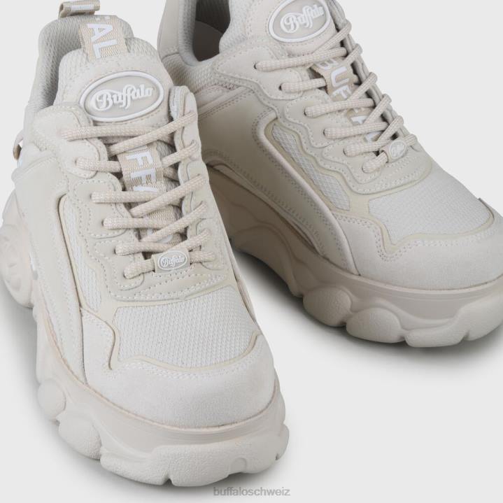 Buffalo cld chai Sneaker imi Nubuk/Mesh 846Z62 Creme|Turnschuhe