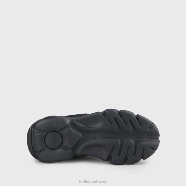 Buffalo cld chai veganes Nubuk/Mesh 846Z44 Schwarz|Turnschuhe