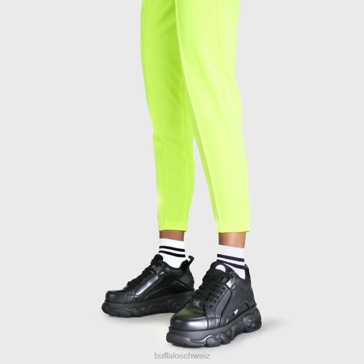 Buffalo cld corin veganes Nappaleder 846Z543 Schwarz|Turnschuhe