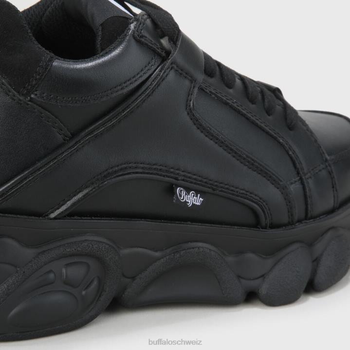 Buffalo cld corin veganes Nappaleder 846Z543 Schwarz|Turnschuhe