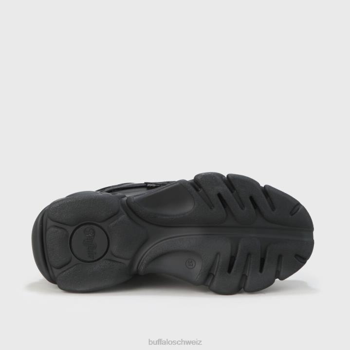 Buffalo cld corin veganes Nappaleder 846Z543 Schwarz|Turnschuhe