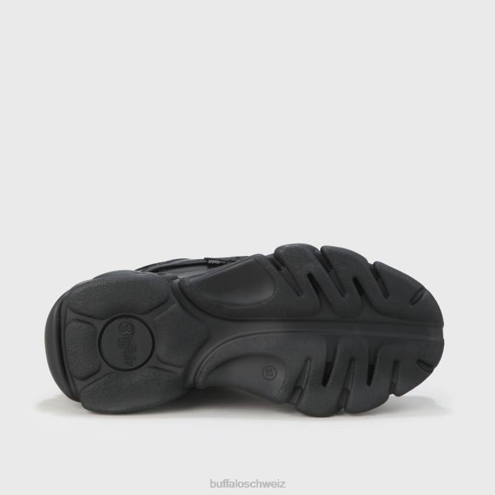 Buffalo cld corin veganes Nappaleder 846Z543 Schwarz|Turnschuhe