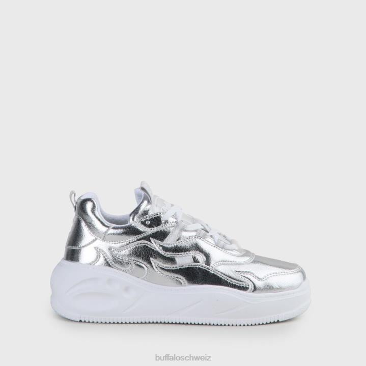 Buffalo flacher XTR-Sneaker 846Z868 Silber|Turnschuhe