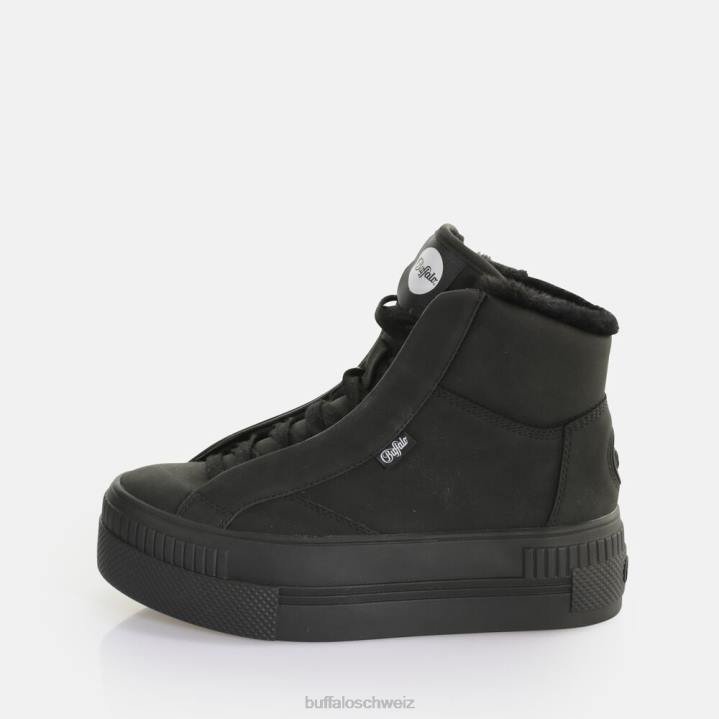 Buffalo gepaart ph warm Sneaker High vegan 846Z650 Schwarz|Turnschuhe