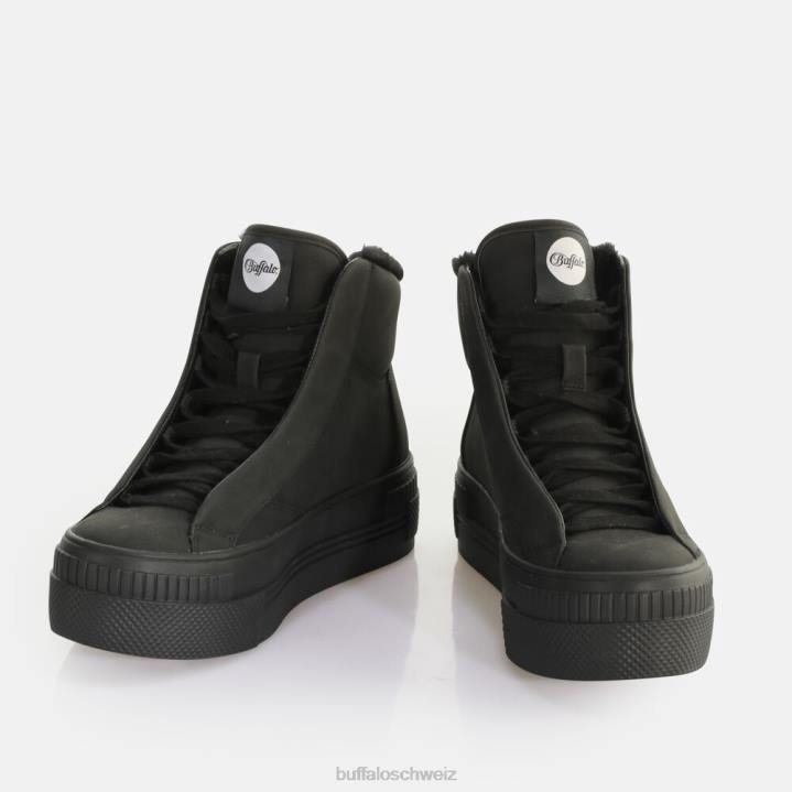 Buffalo gepaart ph warm Sneaker High vegan 846Z650 Schwarz|Turnschuhe