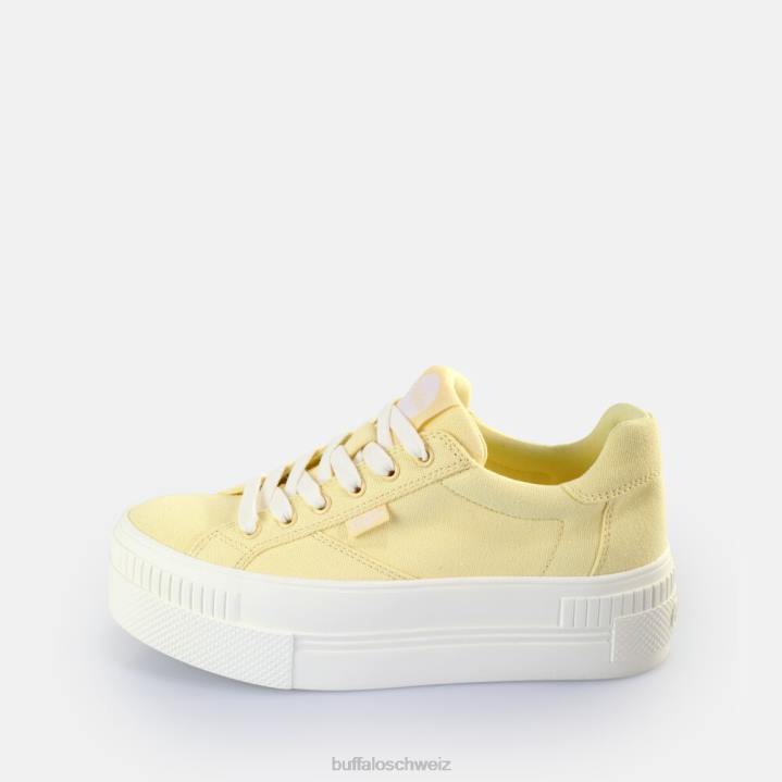 Buffalo gepaarte Sneakers Low Vegan 846Z113 Gelb|Turnschuhe
