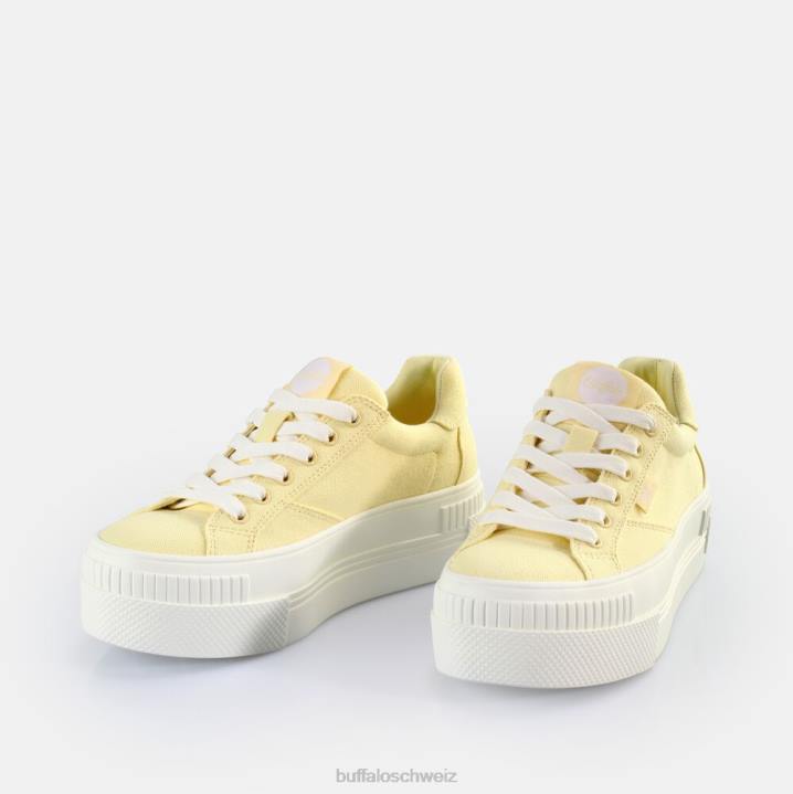 Buffalo gepaarte Sneakers Low Vegan 846Z113 Gelb|Turnschuhe