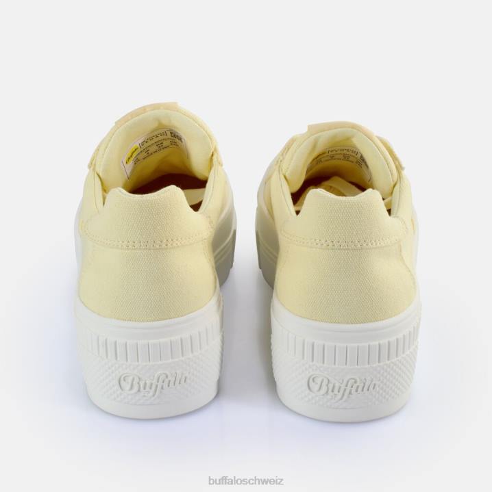 Buffalo gepaarte Sneakers Low Vegan 846Z113 Gelb|Turnschuhe