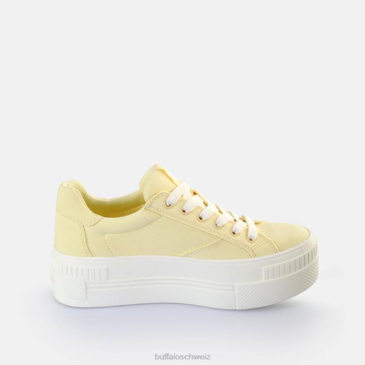 Buffalo gepaarte Sneakers Low Vegan 846Z113 Gelb|Turnschuhe
