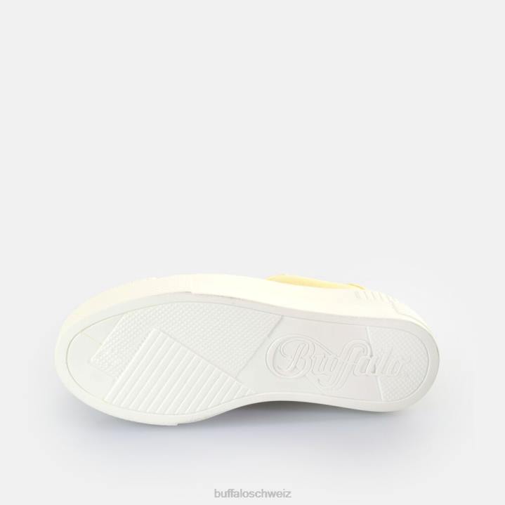 Buffalo gepaarte Sneakers Low Vegan 846Z113 Gelb|Turnschuhe