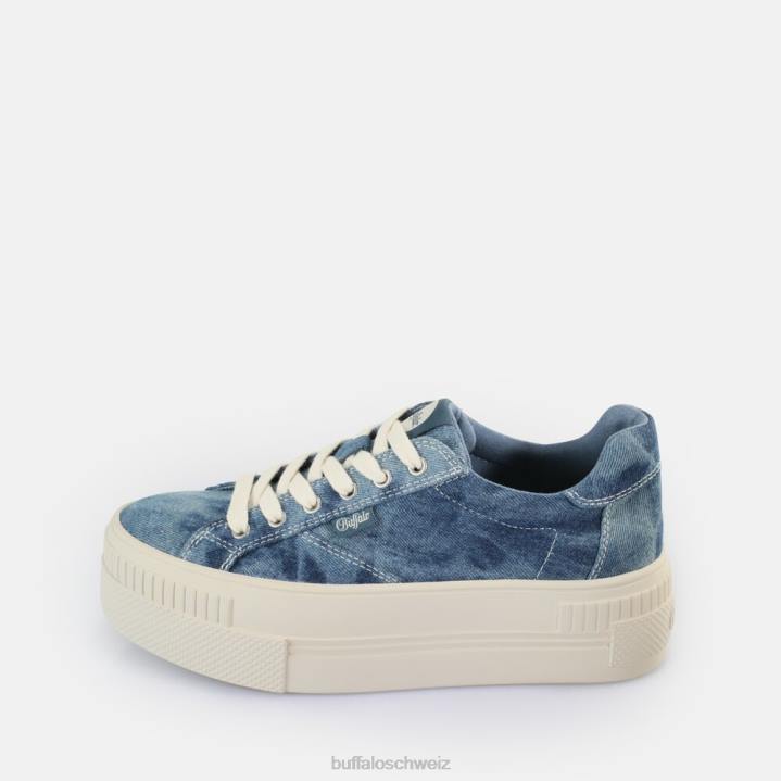 Buffalo gepaarte Sneakers Low Vegan 846Z114 Denim Blue|Turnschuhe